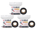 Bond It E-Shield Self-Fusing Silicone Electrical Tape, Adhesive-Free, Arc & Track Resistant Electrical Insulation Wrap, Waterproof, Heat Resistant Up to 500F, Non-Sticky, 1" x10'x12mil, 3-Pack, Black - color: Black