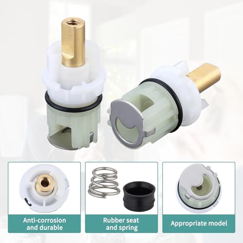 RP25513 Faucet Cartridge for Delta Two Handle Faucet Repair Kit, Faucet Leak Repair Kit with Cartridge RP4993 Seats Springs (2 Pack) - color: 2 Pack