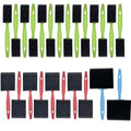 24Pcs Foam Paint Brushes, Sponge Brushes for Painting, (1", 2" and 3") - color: Colorful
