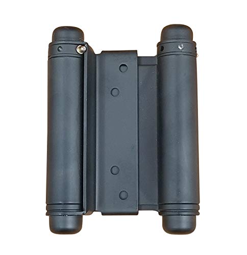 Self Closing Double Action Spring Door Hinge Saloon Matte Black 4 Inch - color: Matte Black, size: 4 Inch