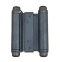 Self Closing Double Action Spring Door Hinge Saloon Matte Black 4 Inch - color: Matte Black, size: 4 Inch