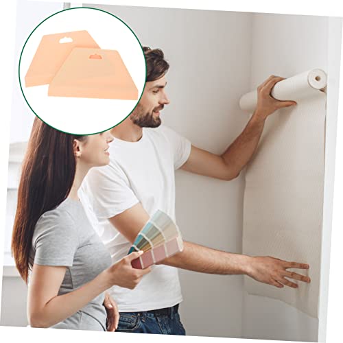 LIFKOME Wallpaper Smoothing Tool Kit 2 Pcs Plastic Scraper for Wallpaper Application Peel and Stick Wall Coverings Vinyl Films Air Bubble Removal Rounded Corners 8.85 X 4.92 X 0.11 in