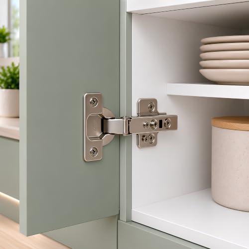 100-Pack Full Overlay Frameless Soft-Close European Hinges - size: 100 Pieces