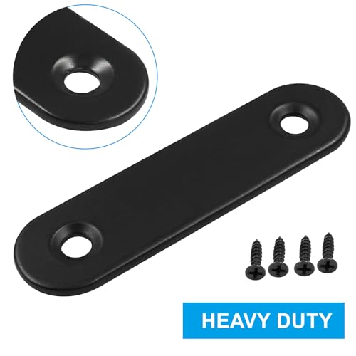 Hordion 12Pcs 2" Straight Bracket Stainless Steel Brace, Flat Mending Plate - size: 2 Inch, style: 12 Pcs