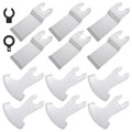 12PCS Diamond Oscillating Multi Tool Grout Removal Blades with 2 Adapters Multifunctional Grout Remover Blades Kit for Oscillating Tool - style: 12PCS