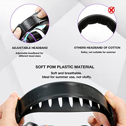 LYSIAN 31dB Hearing Protection Earmuffs, Foldable Adjustable Safety Ear Muffs for Shooting, Construction, Lawn Mowing, Adults - color: Purple Black