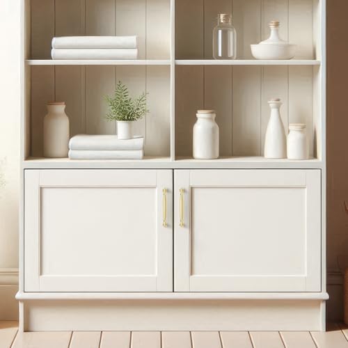 HOME EDIT Brushed Gold Cabinet Handles 5 Inch Pulls 20 Pack - color: Brushed Gold, size: 5 inches Hole Center