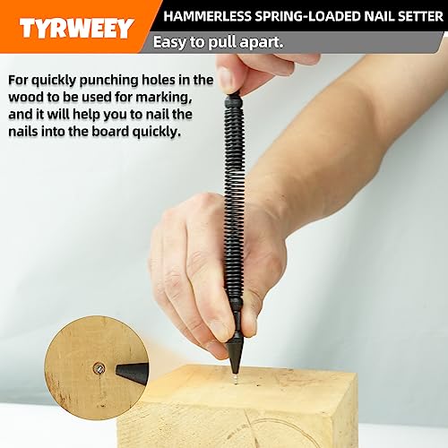 5pc Nail Setter, Center Punch, Hinge Pin Removal Tool, Cold Chisel - style: 5pcs(Nail Setter & Hinge Pin Punch & Cold Chisel)