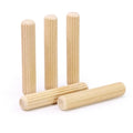 5/16" x 1-3/4" Wooden Dowel Pins, FoDau770 Fluted Wood Dowel Rods, Natural Beech Wood Dowel Pegs for Crafts, Woodworking, DIY Furniture - 200 Pieces - size: 5/16" x 1-3/4"