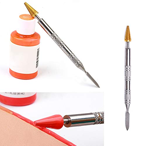 Leather Edge Dye Pen, Double Head, Leather Edge Roller Pen Applicator