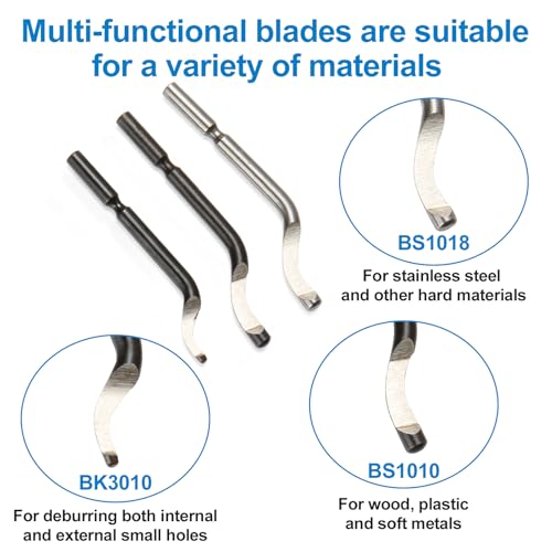 29-Piece Deburring Tool Set – 11 HSS Blades, 7 Needle Files, 10 Sandpapers, Metal Handle – for Metal, Wood, 3D Prints, PVC Deburring & Reaming