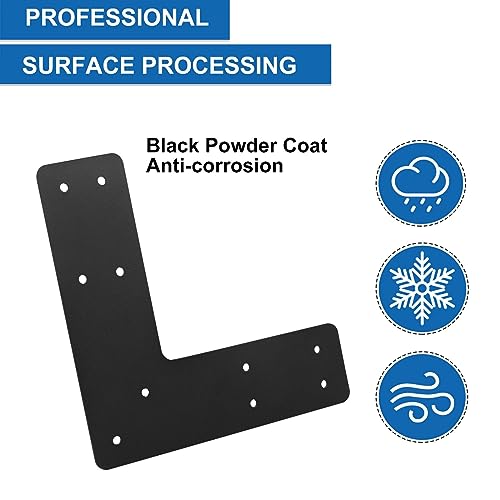 L Right Angle Bracket 4pcs,10"x10" Mending Plate,L Shape Brackes - style: L-shape(10X10X3)