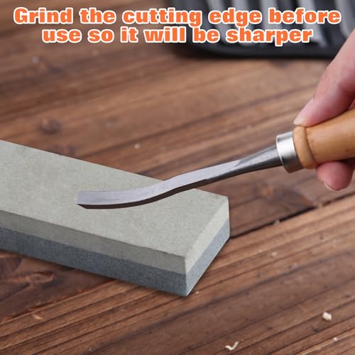 12 Pieces Wood Chisel Set Wood Carving Tools Set with Storage Bag for Woodworking, Carbon Steel Chisel with Wood Handle, 7.9" Wood Working Tools and Accessories Wood Carving Chisels Kit