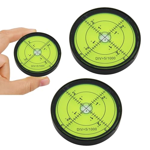 2Pack High Precision Round Level 2.4 Inch 60mm Level Bubble Tool - size: 2pcs 6010 2.4 Inch 60mm