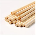 Dtmasao 1/2 x 6 Inch 25 PCS Dowel Rods Wood Sticks Wooden Dowel Rods - Unfinished Bamboo Sticks - for Crafts and DIYers - size: 1/2 x 6 Inch