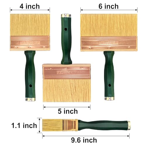 King Origin Deck Stain Brush Set, 3 Pack 4", 5", 6" - size: 4/5/6-Inch