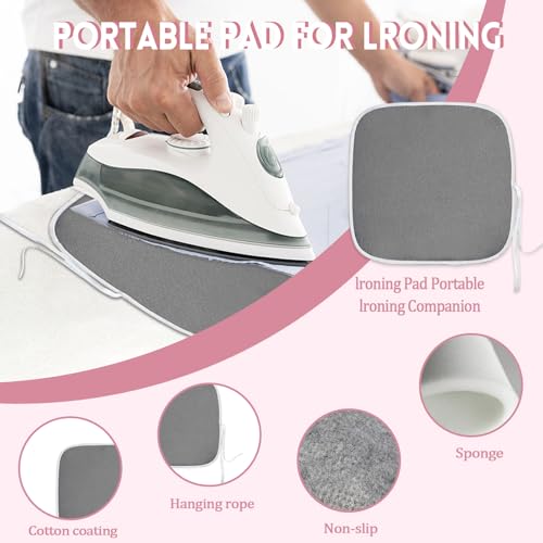 QUKLOGEN Sublimation Shirts Tool Kits with Portable mat for Ironing - color: Pink B