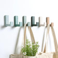 Teenyyou 6 Pcs Cute Kids Wall Hooks Adhesive for Backpack Green - color: Green