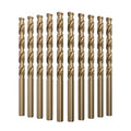LU&MN M35 Jobber Drill Bits, 1/4", 10 Pcs - size: 1/4 in