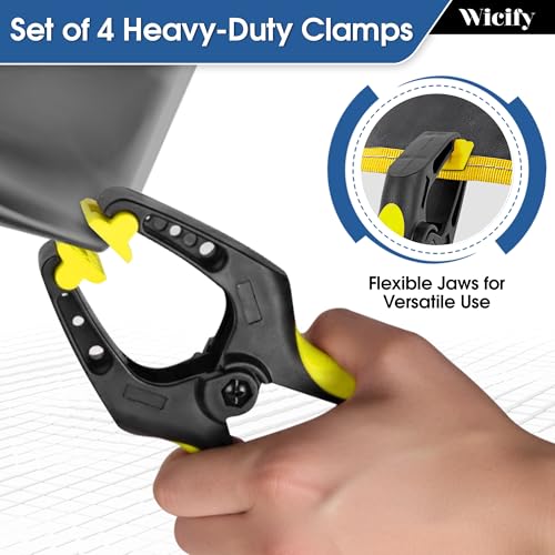 6 Inch Spring Clamps 4 Pack,large Heavy Duty Clamps for Woodworking
