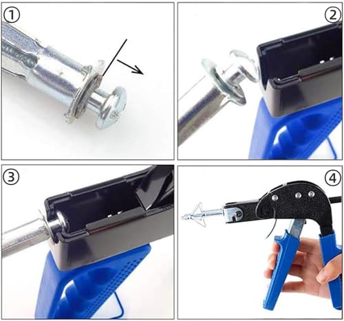 Heavy Duty Wall Anchor Metal Setting Tool with a Storage Box and 71 PCS Molly Bolt Hollow Drive Wall Anchor Screws Assortment Kit for Cavity Anchor Plasterboard Fixing