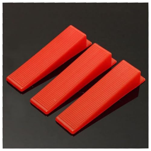 300pcs Tile Leveling Wedges, Reusable Tile Leveling System Tile Wedges for 1/8", 1/16", 1/12", 1/32" Spacers Tile Leveler Installation