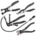 Toolwiz Hose Clamp Pliers Set, 4 Pcs Coolant Radiator Spring Clamp Pliers - size: 4 pcs Hose Clamp Pliers Set