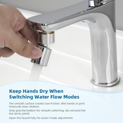Hibbent NSF/ANSI/CAN 61 & cUPC Certified Faucet Aerator, Chrome - color: Chrome, style: Classic 360 Degree Faucet Aerator