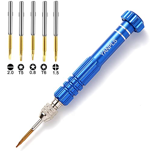 Mini Eyeglass Repair Kit Glasses Screwdriver Pocket Precision Tool - color: Blue