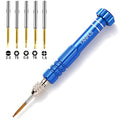Mini Eyeglass Repair Kit Glasses Screwdriver Pocket Precision Tool - color: Blue