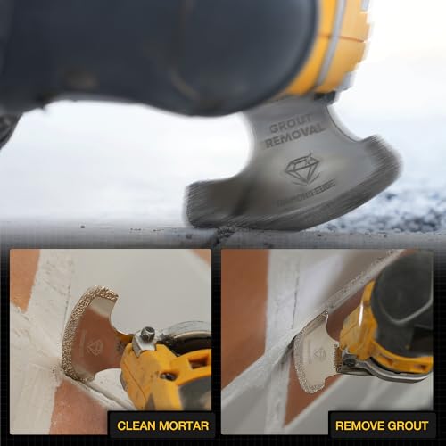TOLESA Diamond Oscillating Saw Blades, Segment Swing for Grout, 3-Pack - size: 3 PCS Diamond