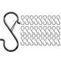 3.5in Heavy Duty S Hooks for Hanging, Safety Buckle Metal Hooks, 28 Pack - size: 28PCS