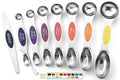 Spring Chef Stainless Steel 8 Magnetic Measuring Spoons, Mountain Sunrise - color: Mountain Sunrise, size: 1-Pack