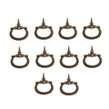 dophee 10Pcs Mini Cabinet Pulls, Self-Tapping Screws Knobs, Antique Bronze - color: Antique Bronze