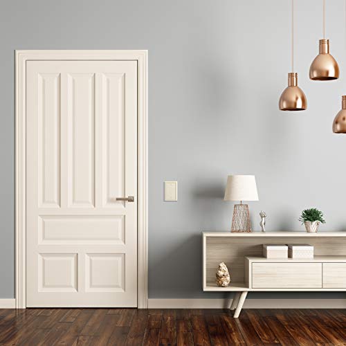 Henne Bery Sunken Pearls Heavy Duty Switch Plate/Wall Plate/Outlet Cover (Single Blank 2PK, Light Almond - color: Light Almond, size: Single Blank 2PK