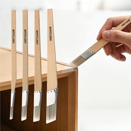 King Origin Trim Paint Brushes Set of 4-0.25" 0.5" 0.7" 1" Slant