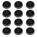 Furniture Coasters, 1.5X1.5 Rubber Caster Cups Non Slip Furniture Pads - color: Black, size: 1.5” 12pcs - new