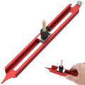 Contour Scribe Tool Aluminum Adjustable | For Woodworking Tiling Carpentry, Precision Profile Marking Tool with Adjustable Pencil Holder, Aluminum Alloy