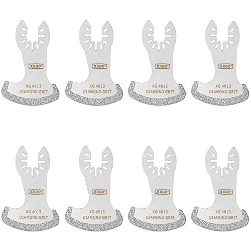 XXGO 8 Pcs Oscillating Multitool Diamond Blade for Grout Removal XG8001S - size: 8 PCS