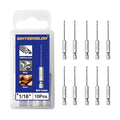 1/16 Drill Bit for Metal(10pcs), M35 Cobalt Hex Shank Quick Change Small Drill Bit Set, with Storage Case - size: 1/16(10pcs)