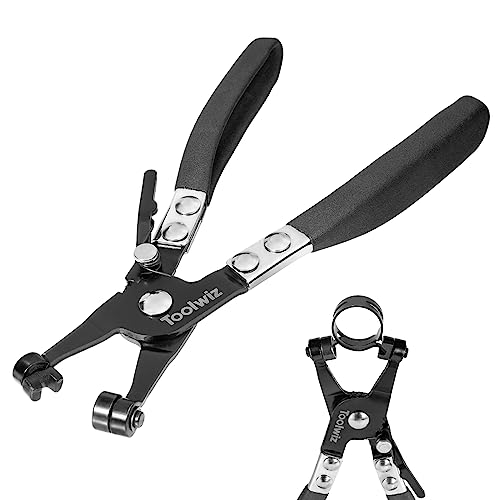 Toolwiz Hose Clamp Plier, Heavy Duty Hose Clamp Tool with Locking Device - size: 1 pcs Flat Band Plier