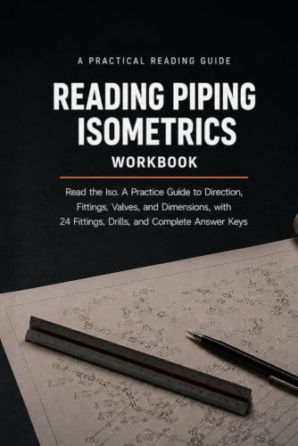 Reading Piping Isometrics Workbook: Read the Iso: A Practice Guide to Direction, Fittings, Valves, and Dimensions, with 24 Fittings, Drills, and Complete Answer Keys