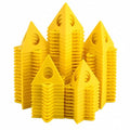 RUGLAMZHIP 40PCS Painters Pyramids, Painters Pyramid Stands. | Painter's Stands & Mini Tripods for Door Risers, Cabinet Doors, Paint Tent, Woodworking Tools, Cabinet Pouring Accessories - style: Yellow-40pcs