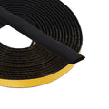 PATIKIL 16.4FT Solid Rubber Weather Stripping, 2Pcs 3/5" W x 1/8" H Self Adhesive D Shape EPDM Rubber Seal Strip Gasket for Door Frame Window Insulation RVs Furniture Cabinets, Black - size: 16.4FT x 3/5"W x 1/8"H