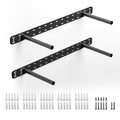 2pcs Floating Shelf Bracket Heavy Duty Hidden Metal Brackets for Shelf,Invisible Shelves Hardware Without Jig (22" x 6" x 1.5" Without Tools) - size: 22" x 6" x 1.5"