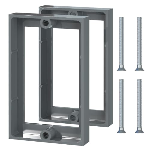 ABS 1/2 Inch Outlet Box Extender, Single Gang, Gray, 2 Pack - color: Gray, size: 2 PC