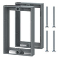 ABS 1/2 Inch Outlet Box Extender, Single Gang, Gray, 2 Pack - color: Gray, size: 2 PC