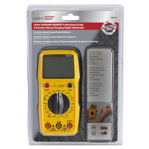 Sperry Instruments DM6410 8 Function Digital Multimeter, Yellow