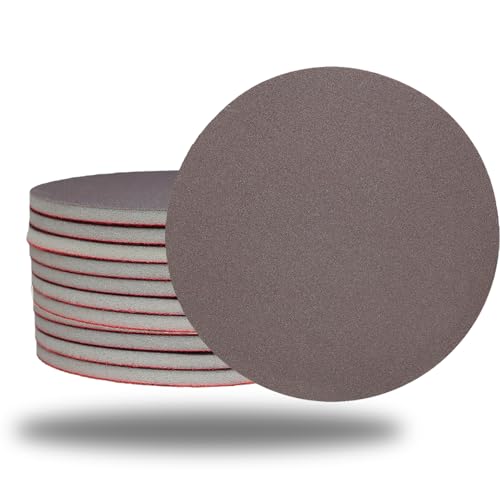 10 Pack 6 Inch Hook and Loop Sanding Sponge Discs 400-3000 Grit Wet Dry Sanding Pads, Foam Sandpaper for Random Orbital Sander, Curved Surface Large-Area Sanding Polishing for Metal Wood Auto