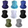Neck Gaiter Face Mask: Cooling UV Protection Face Cover Breathable - color: Multicolor-8pack